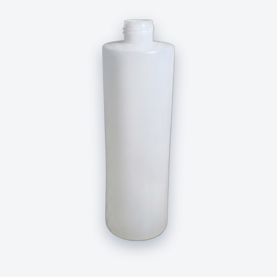 Frasco PEAD 500 ml — Frasco e tampa branca · linha PEAD, 500 ml