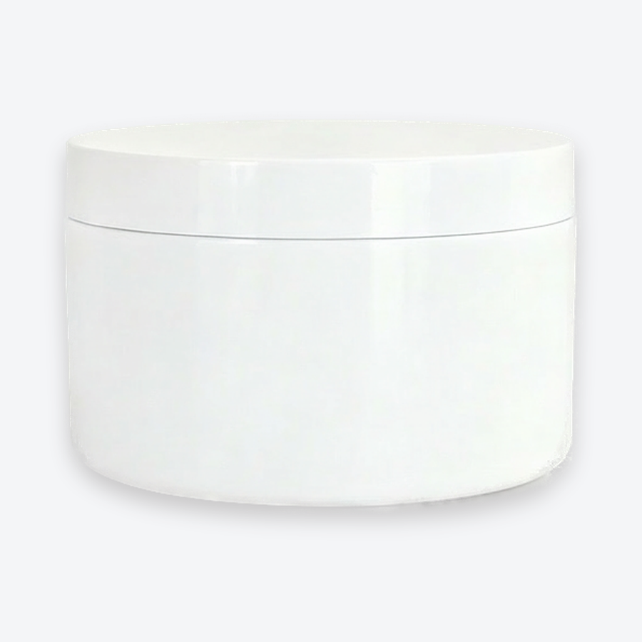Pote Redondo 300 g — Médio · Tampa Branca, 300 g