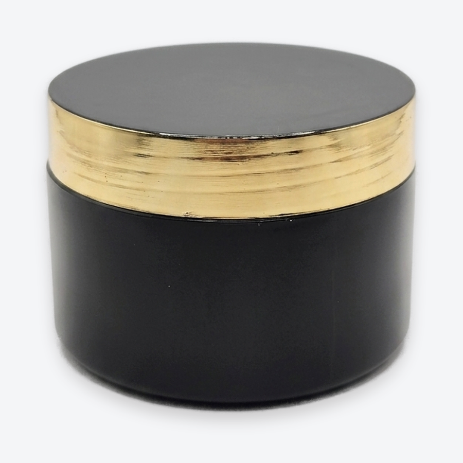 Pote Premium 300 g — Preto Fosco · Tampa Dourada, 300 g