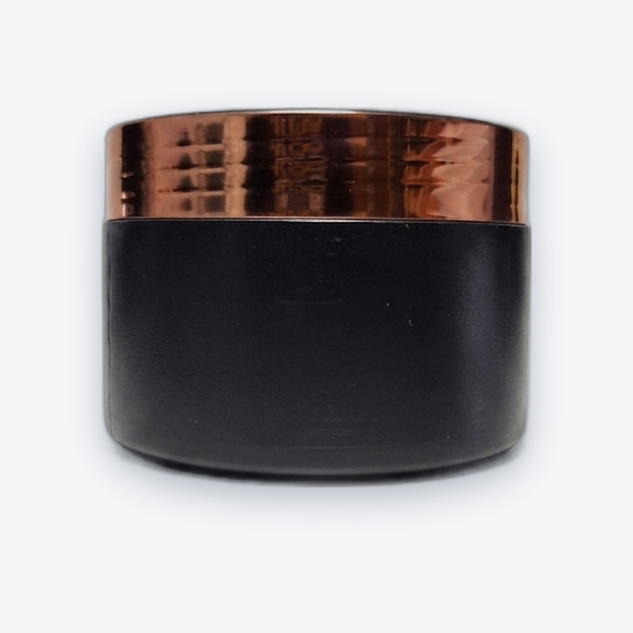 Pote 300 g · Fita Rosé — Pote preto 300 g · linha hot stamping, 300 g