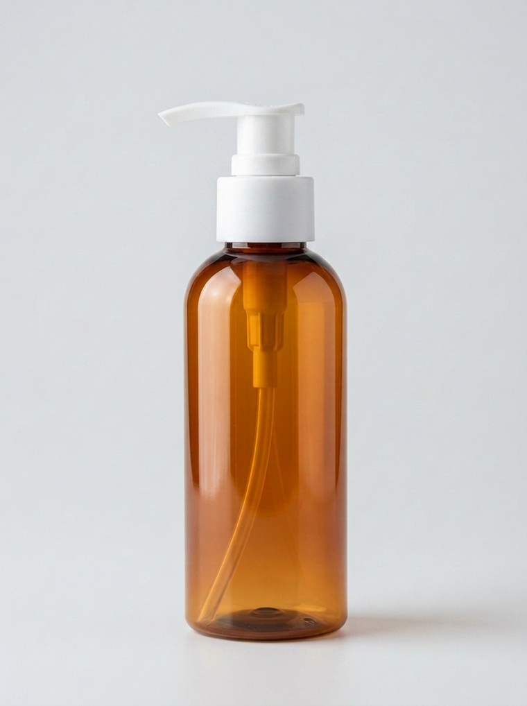 Frasco PET Cilíndrico 100 ml Âmbar