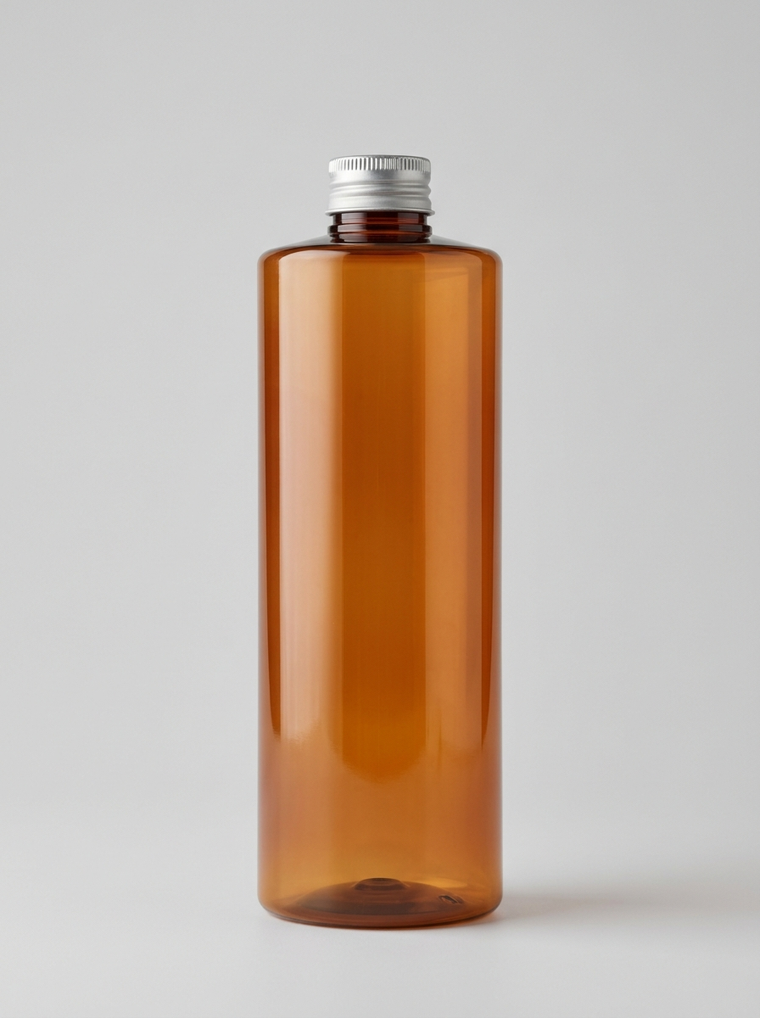 Frasco PET Cilíndrico 1 L Âmbar