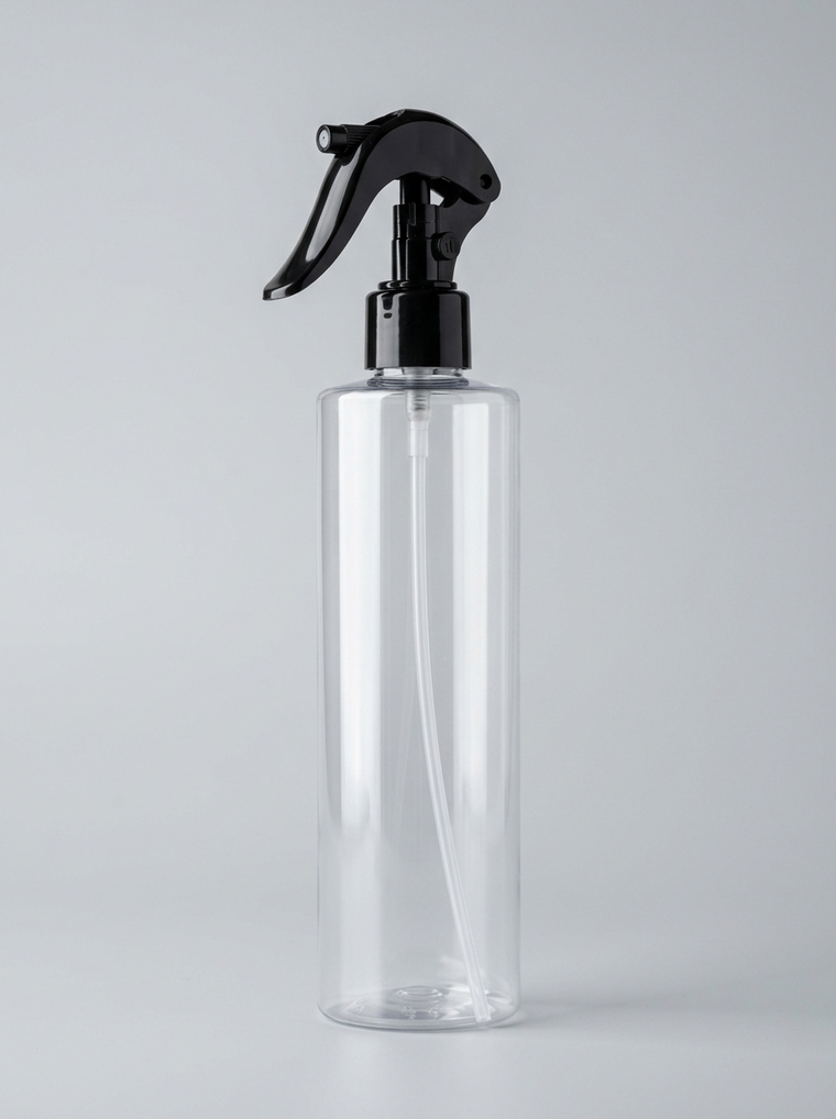 Frasco PET c/ Borrifador 300 ml Cristal